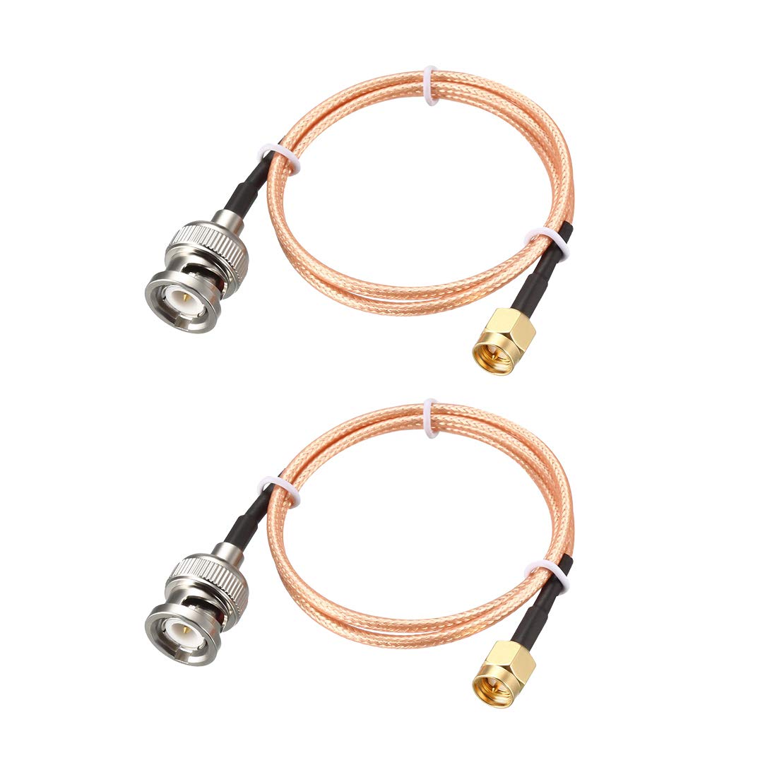 Amazon.co.jp: uxcell RG316 BNCオス付き同軸ケーブル~SMAオス